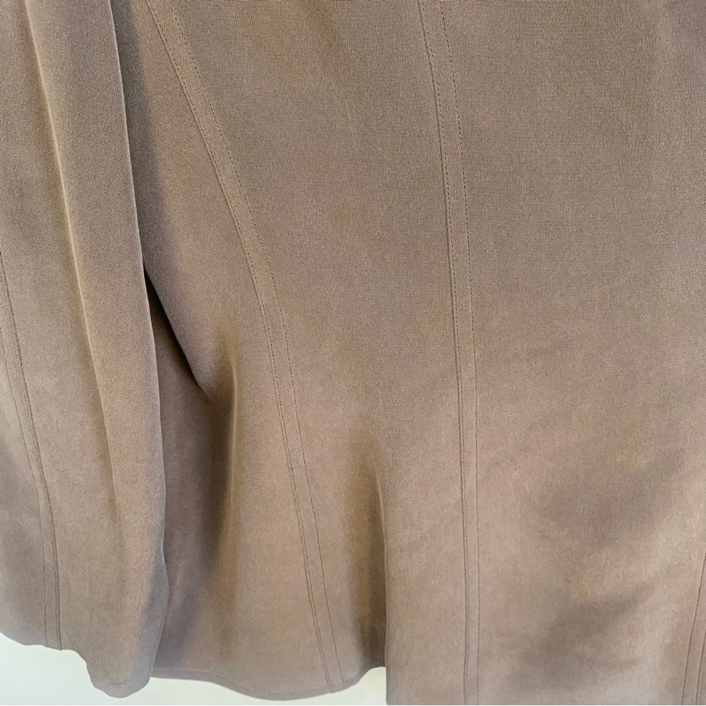 Jones New York 100% Silk Blazer Jacket Mocha Brown - Picture 9 of 12
